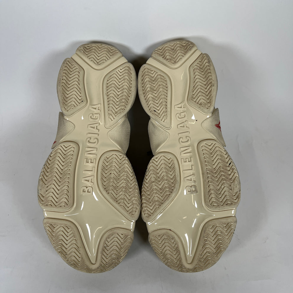 Balenciaga Cream DIY Metal Triple S Sneaker Size 43