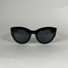 Versace round black and gold sunglasses