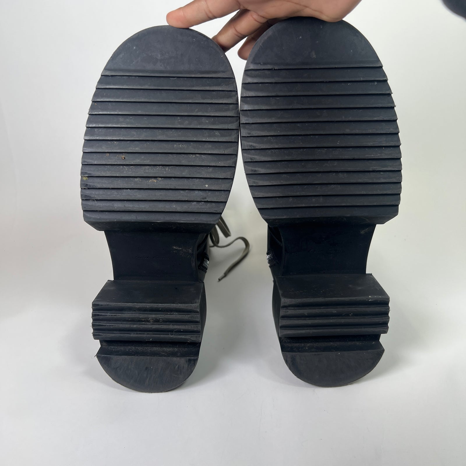 Rick Owens Army Bogun Lace-Up Boots