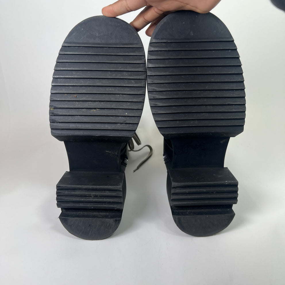 Rick Owens Army Bogun Lace-Up Boots