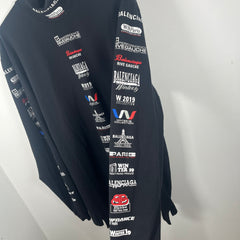 Balenciaga Multi Logo Longsleeve Size M