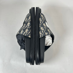 Dior Black/Beige Oblique Aqua Sandals Size 42