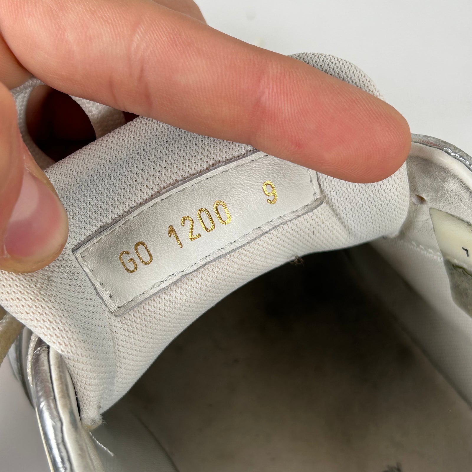 Louis Vuitton Metallic Foil Trainer Size LV9