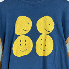 Kapital Navy Smiley Football Jersey Tee Size M