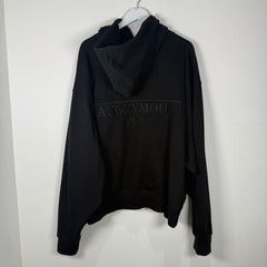 Anonymous Club Oversized Black Hoodie Size S