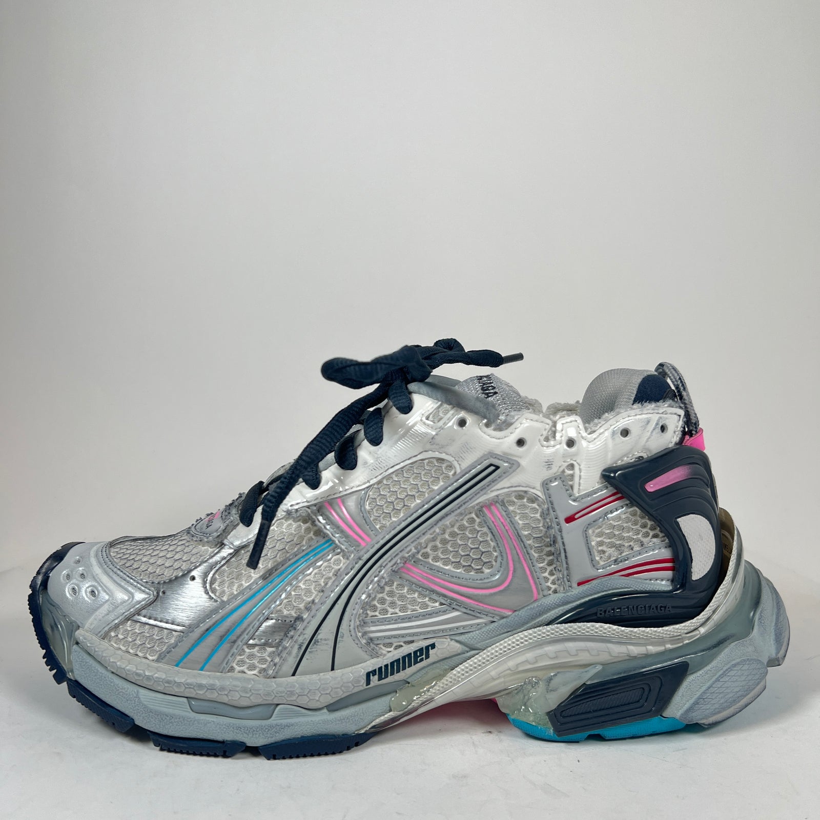 Balenciaga Grey/Pink/Blue Runners Size 42