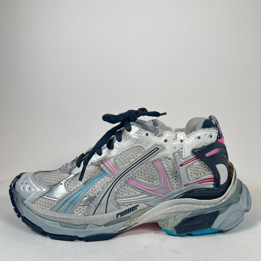 Balenciaga Grey/Pink/Blue Runners Size 42