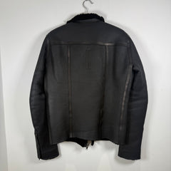 Rick Owens 'Mastodon' Black Sherling Leather Jacket Size L
