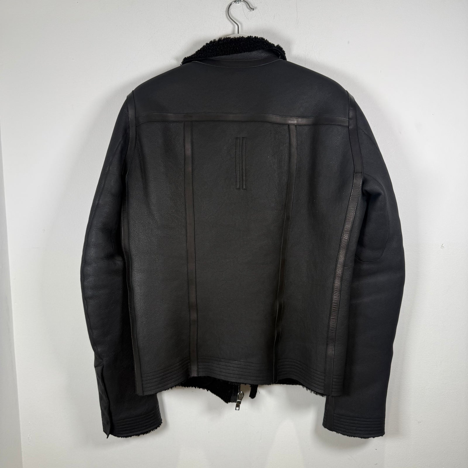 Rick Owens 'Mastodon' Black Sherling Leather Jacket Size L