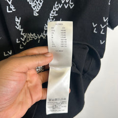 Louis Vuitton Black LV Spread Embroidery T-Shirt Size M