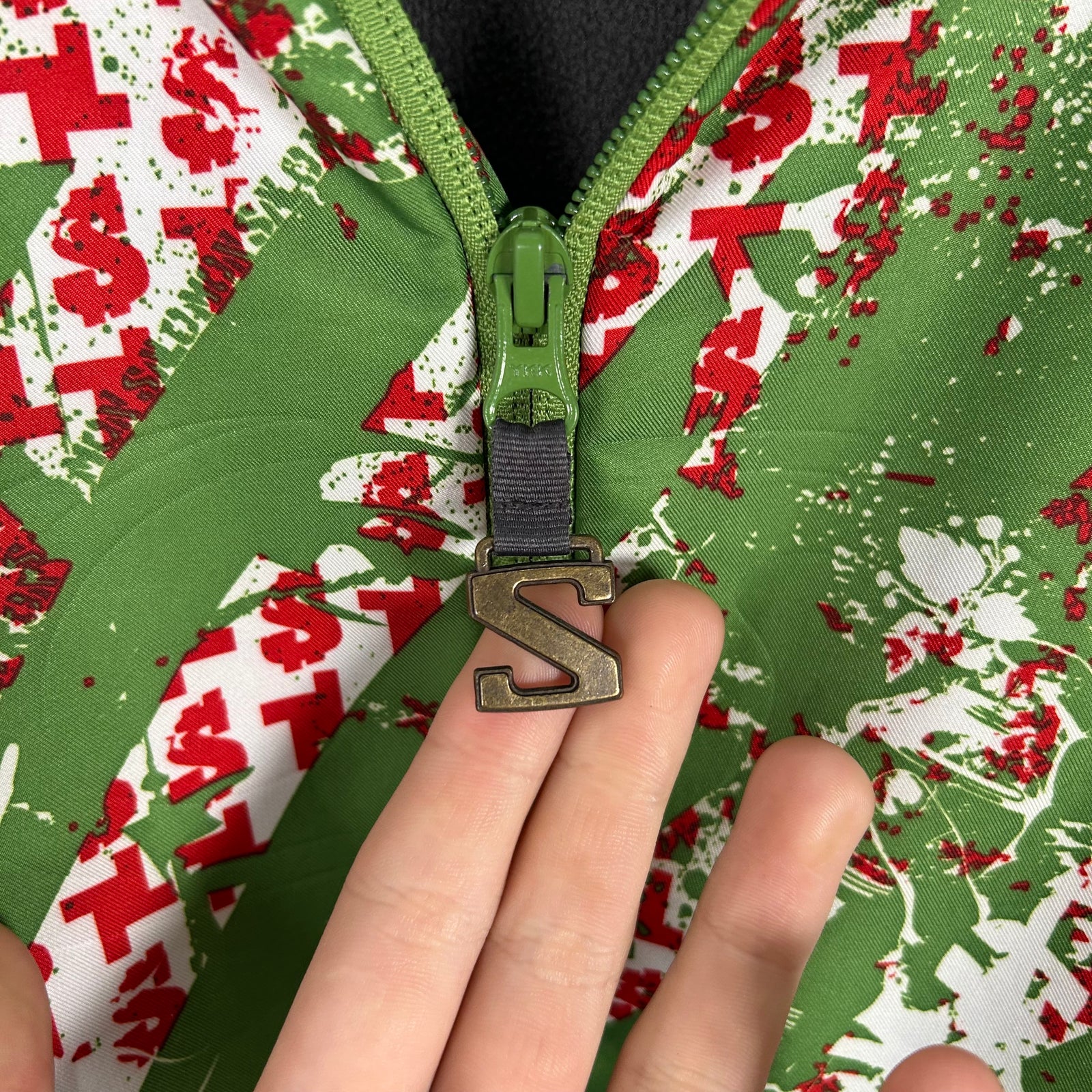 Salomon Green Camo Rain Jacket Size L