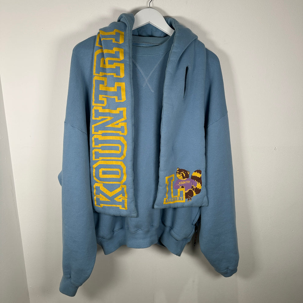 Kapital Hooded Scarf Kountry Blue Crew Neck Size OS