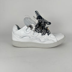 Lanvin x Future White Leather Curb Sneaker Size 12