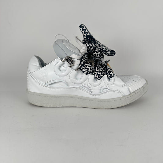 Lanvin x Future White Leather Curb Sneaker Size 12
