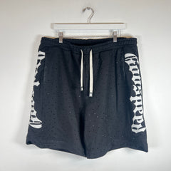 Godspeed Black Studded Logo Shorts Size XXL