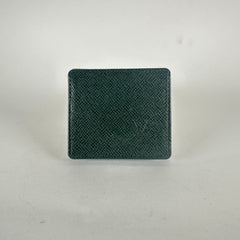 Louis Vuitton Green Leather Coin Case