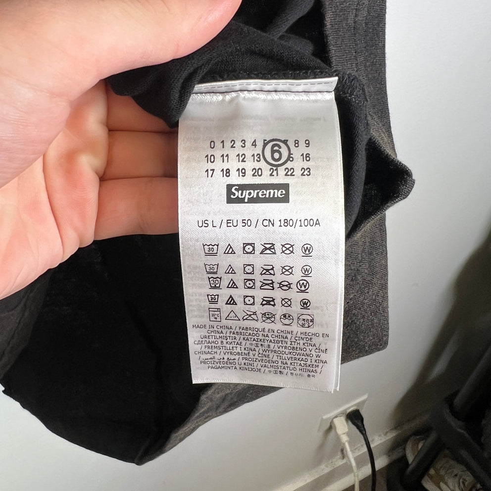 Supreme x MM6 Masion Margiela Split Logo T-Shirt