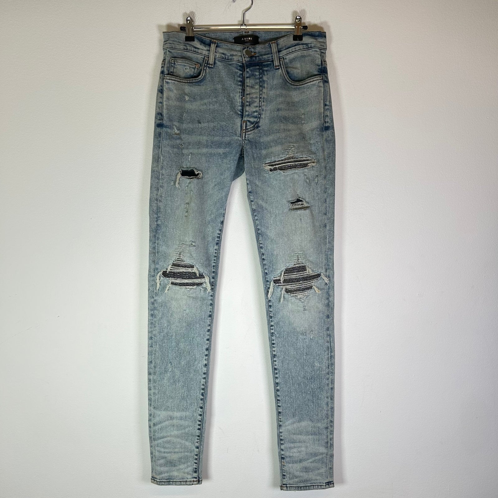 Amiri MX1 Iridescent Patch Lightwash Jeans