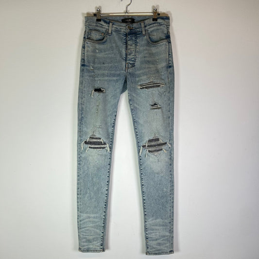Amiri MX1 Iridescent Patch Lightwash Jeans
