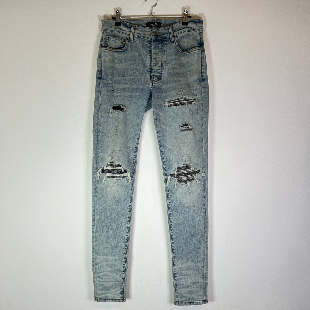 Amiri MX1 Iridescent Patch Lightwash Jeans