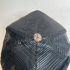 Chrome Hearts Black/Gold CH Hollywood Corduroy Trucker Hat