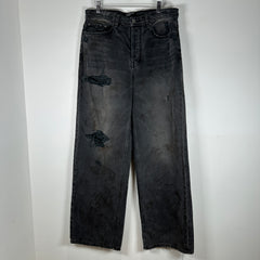 Enfants Riches Deprimes Corpse Pose Gray Mudwash Distressed Baggy Jeans Size 32