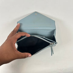 Balenciaga Blue Papier Leather Wallet