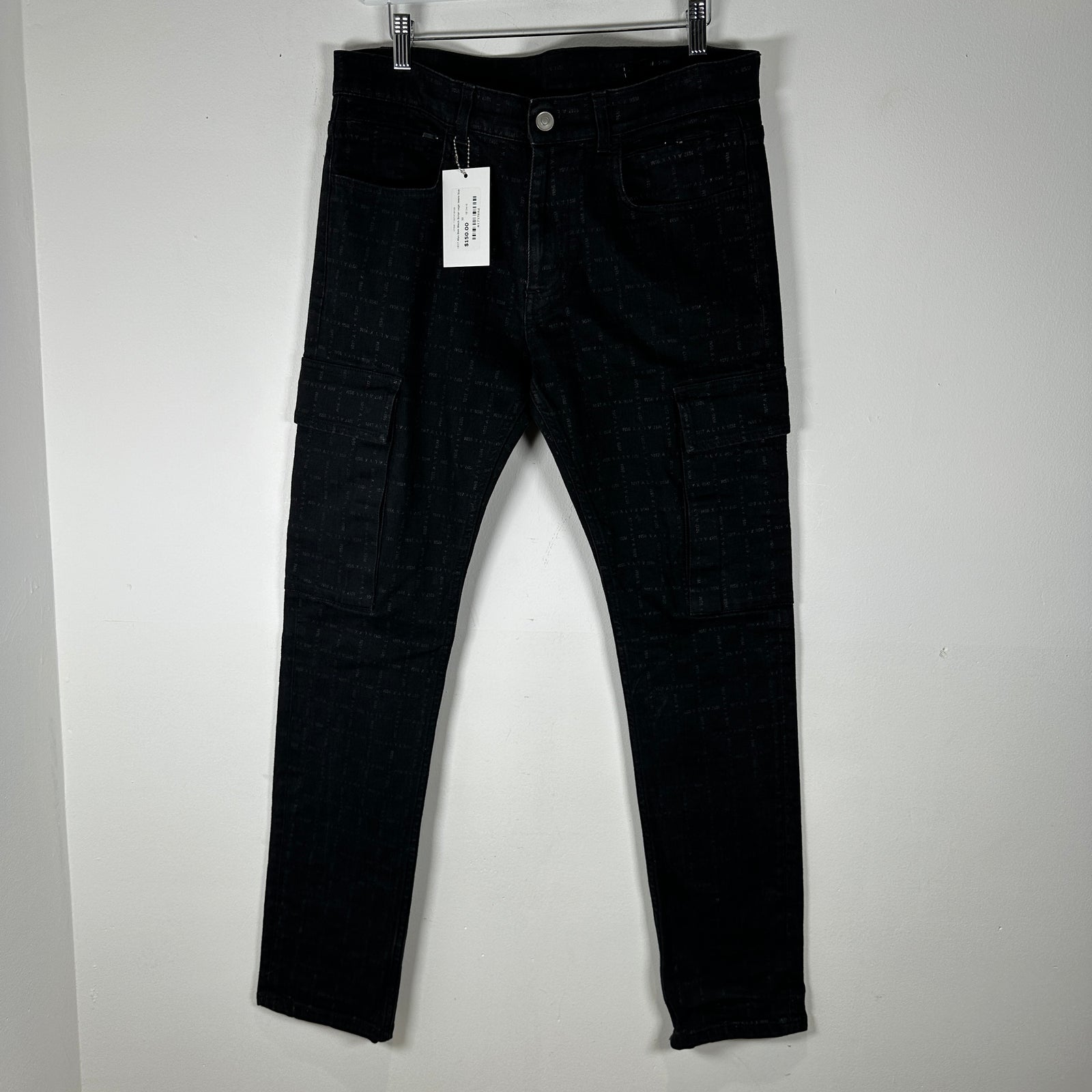 1017 Alyx 9sm Black Script Logo Jeans Size 32