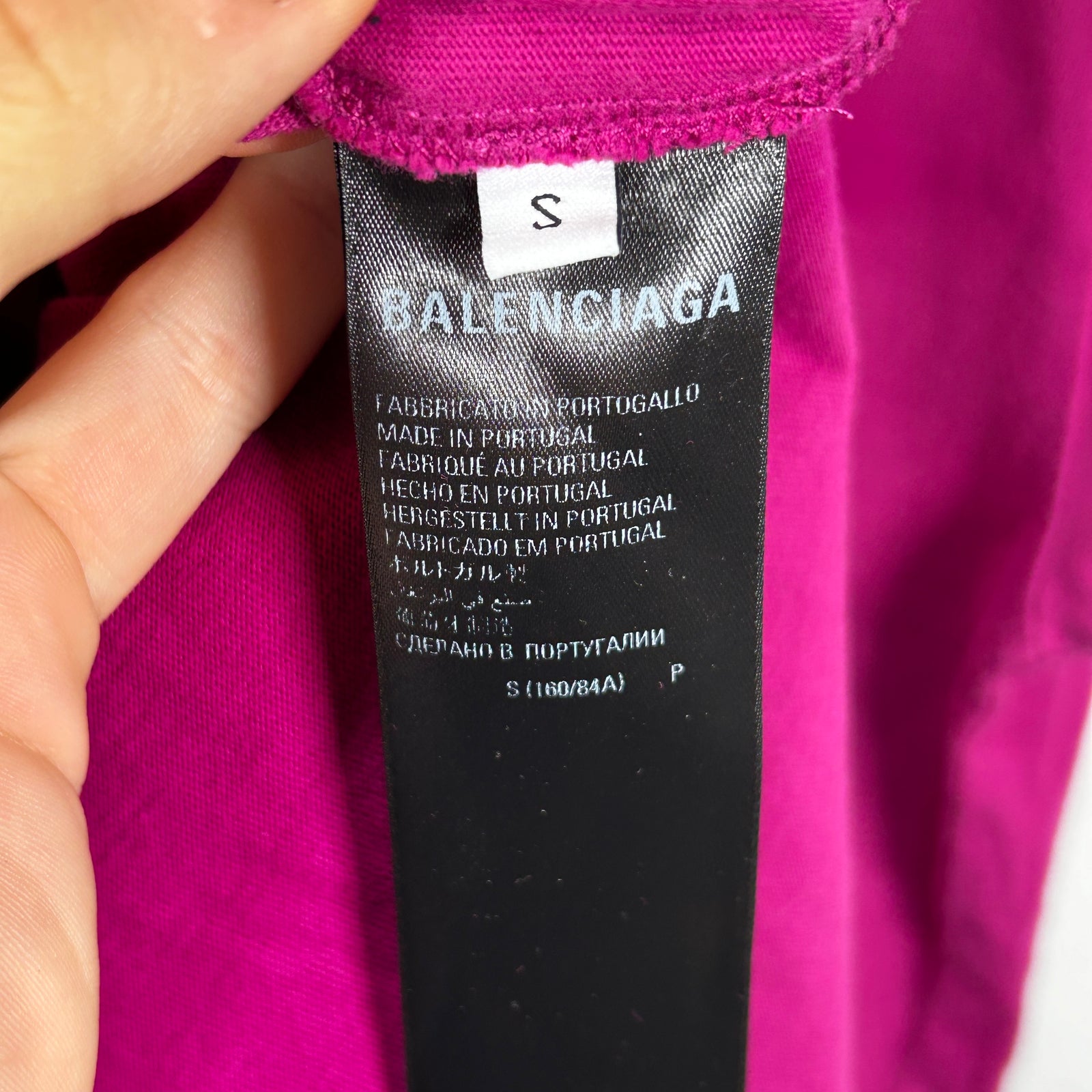 Balenciaga 90/10 Graphic Purple T-Shirt Size S