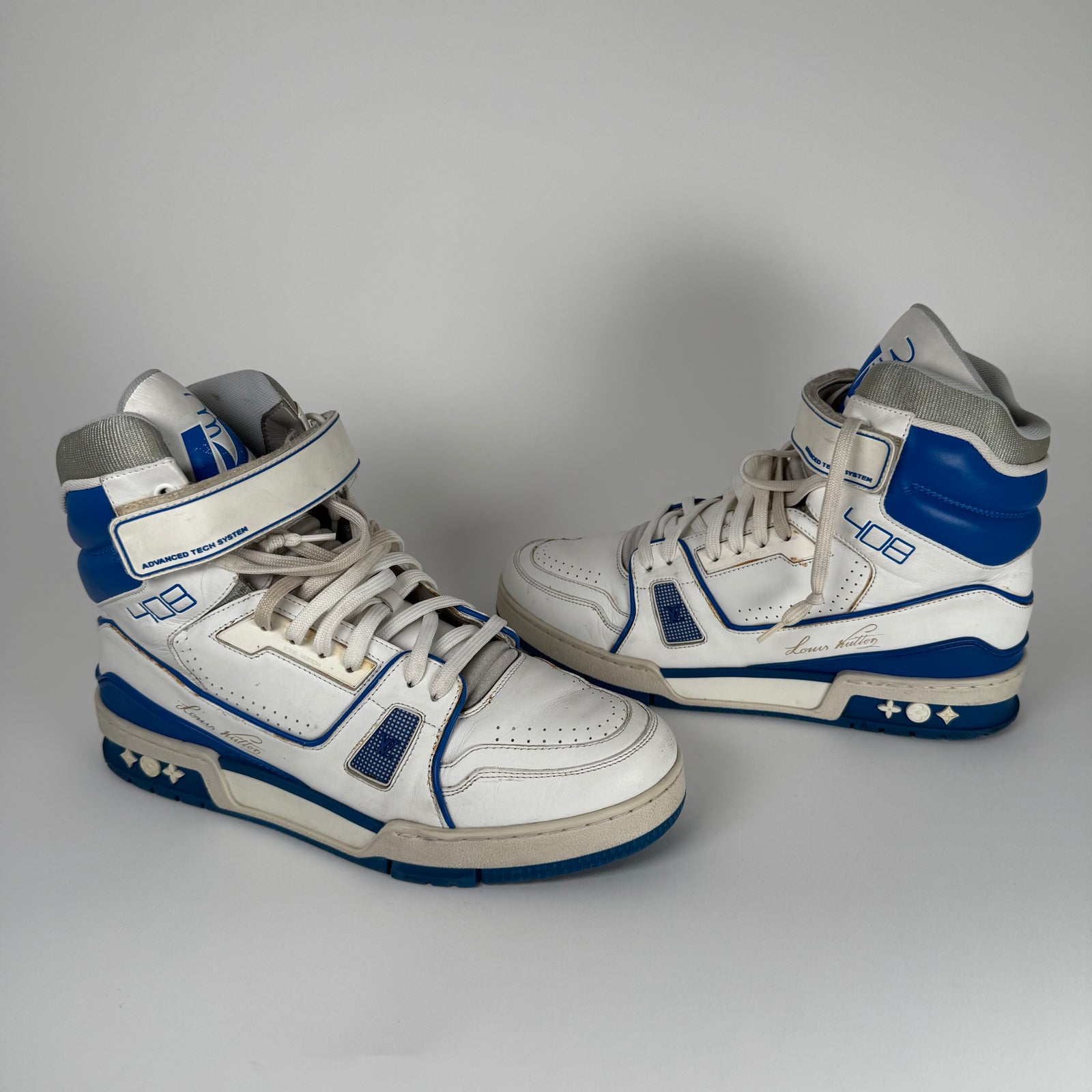 Louis Vuitton Blue Hightop Trainer Size LV 6