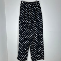 Balenciaga Multi Logo Wide Leg Track pants Size M