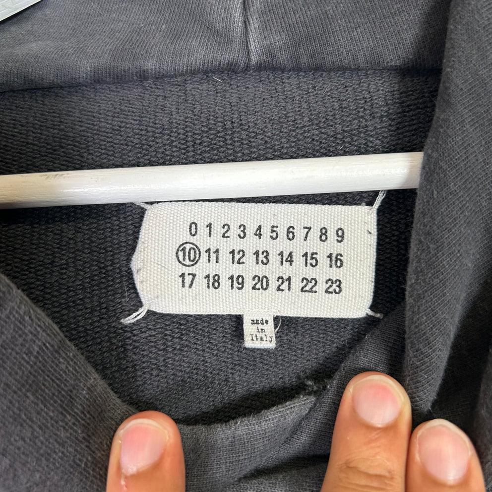 Maison Margiela Tonal Upside Down Logo Hoodie