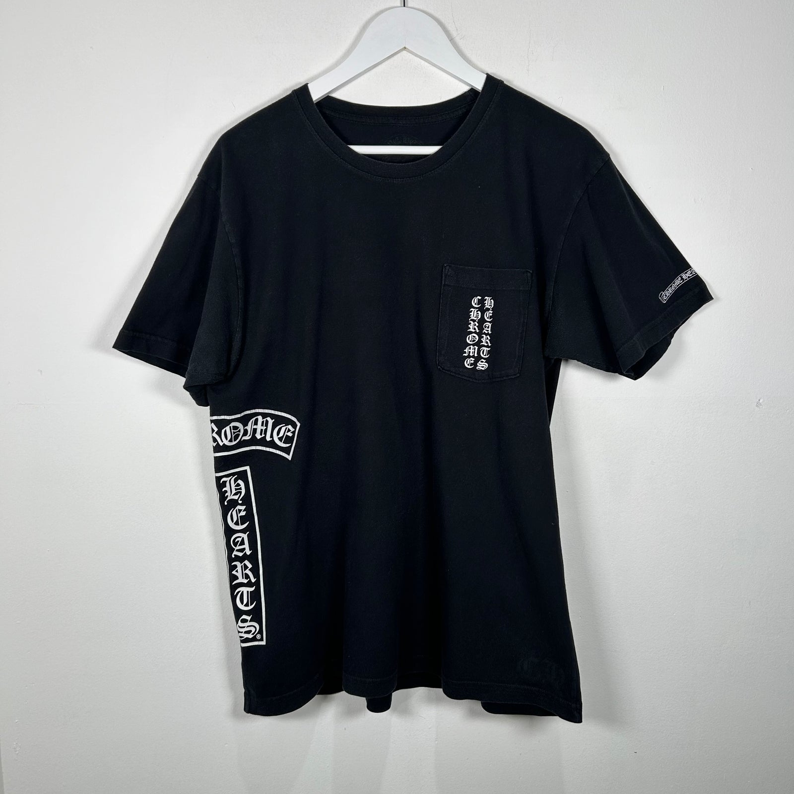 Chrome Hearts Black T-Bar Logo T-Shirt Size L