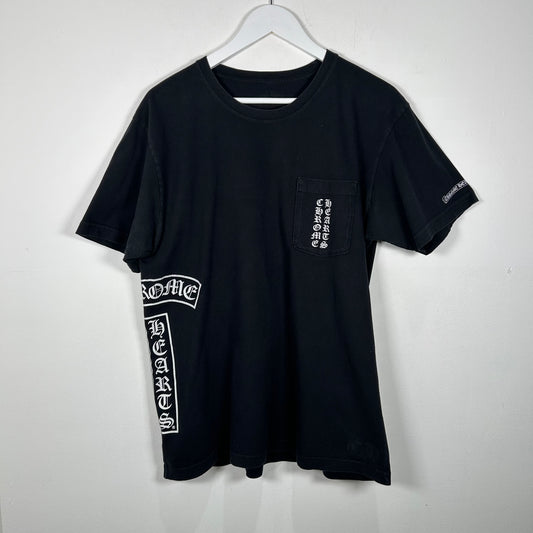 Chrome Hearts Black T-Bar Logo T-Shirt Size L