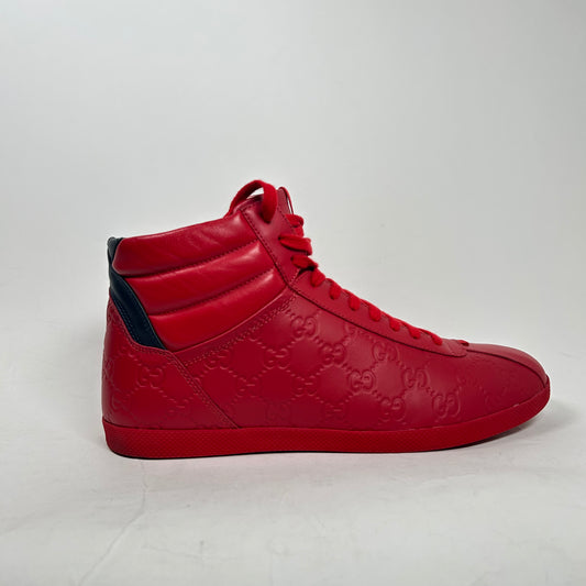 Gucci Red Signature High Top Size 9