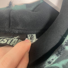Hellstar 'No Guts' Lava Marble Green Hoodie Size XS