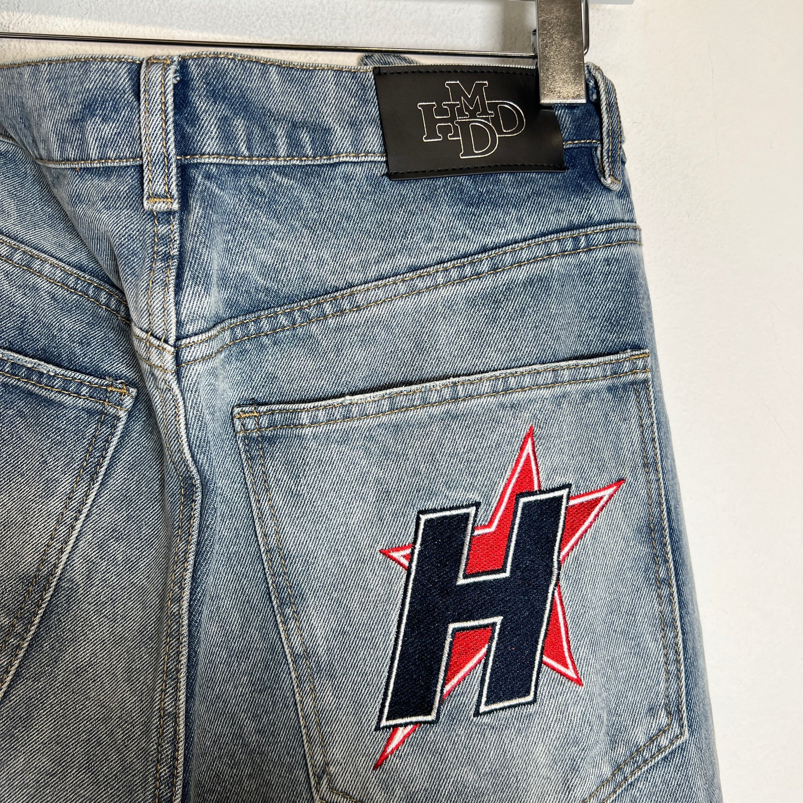 HMDD Lightwash Chimestone Denim Jeans Size 34