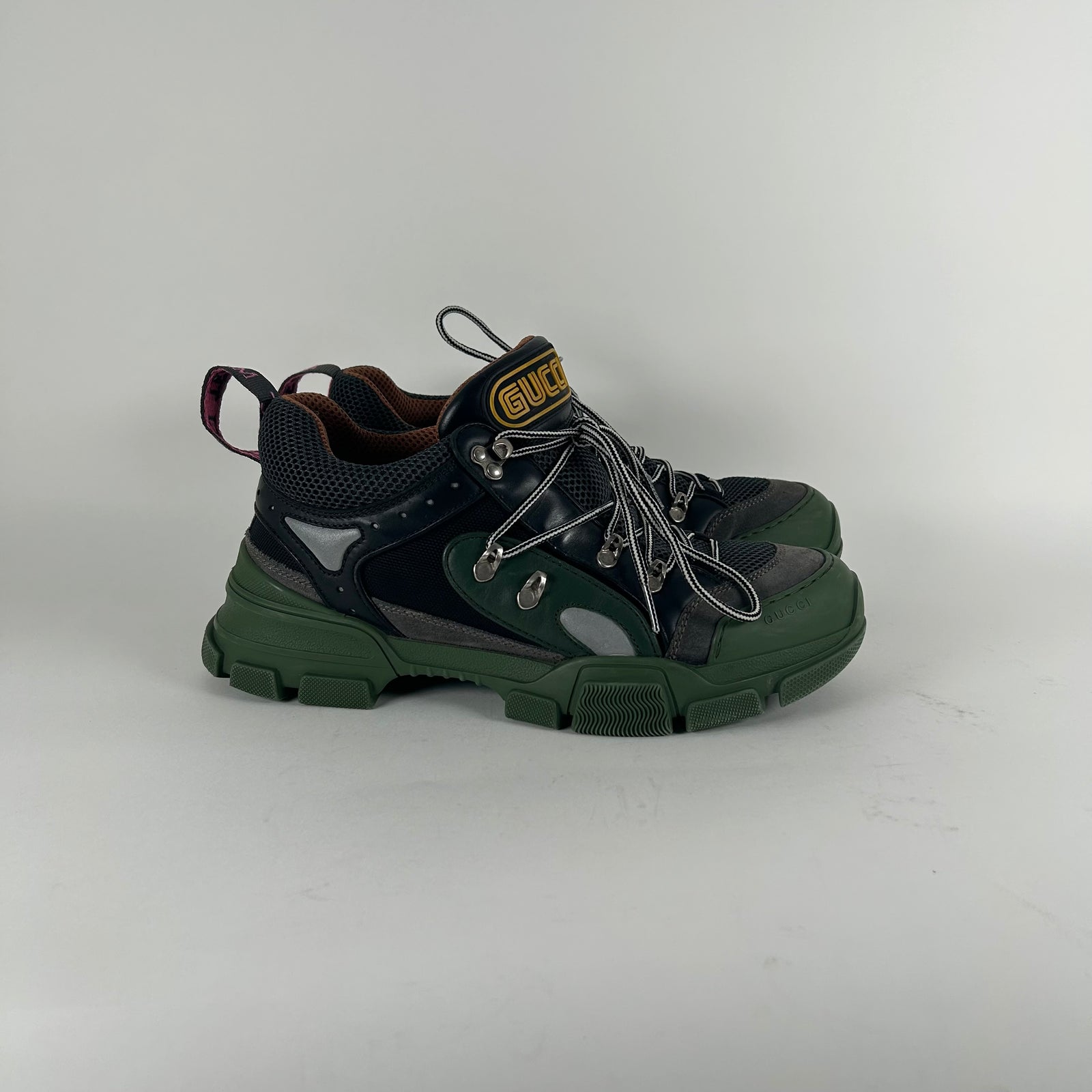 Gucci Green FlashTrek Sneaker Size 9