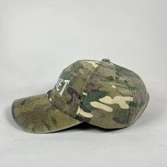 Street Commerce Green Camo Logo Distressed Cap