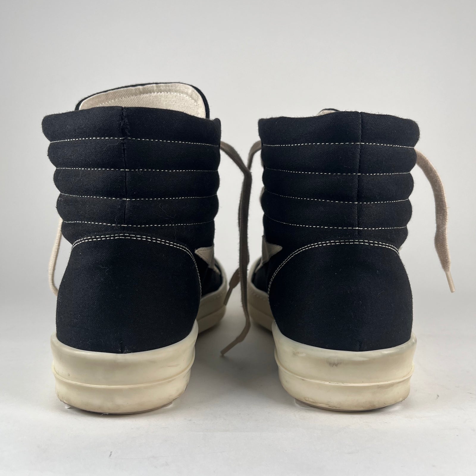 Rick Owens Black Milk High-Top Vans Size 43