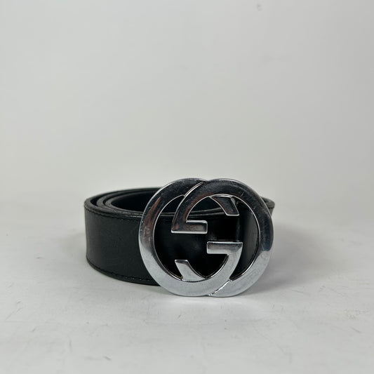 Gucci Black Signature Logo Belt