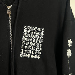 Chrome Hearts Multi Logo Zip-Up Hoodie
