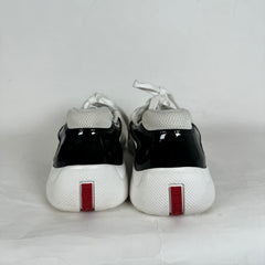 Prada White/Black America Cups Size 7.5