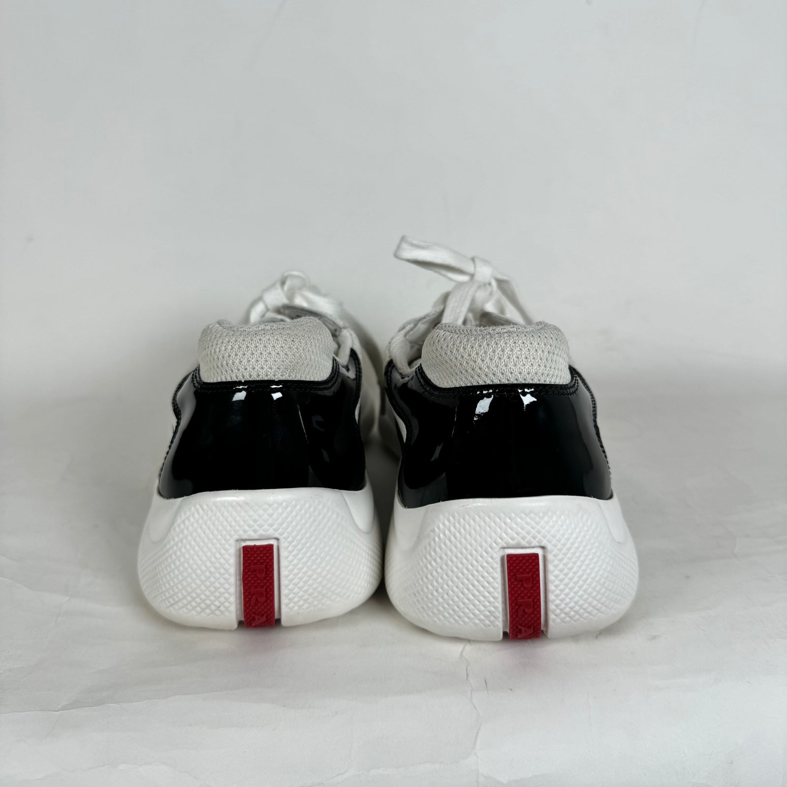 Prada White/Black America Cups Size 7.5
