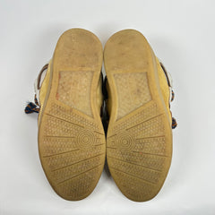 Lanvin Yellow/Brown Curb Sneaker Size 44