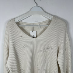 Helmut Lang Distressed Knit Sweater Size M