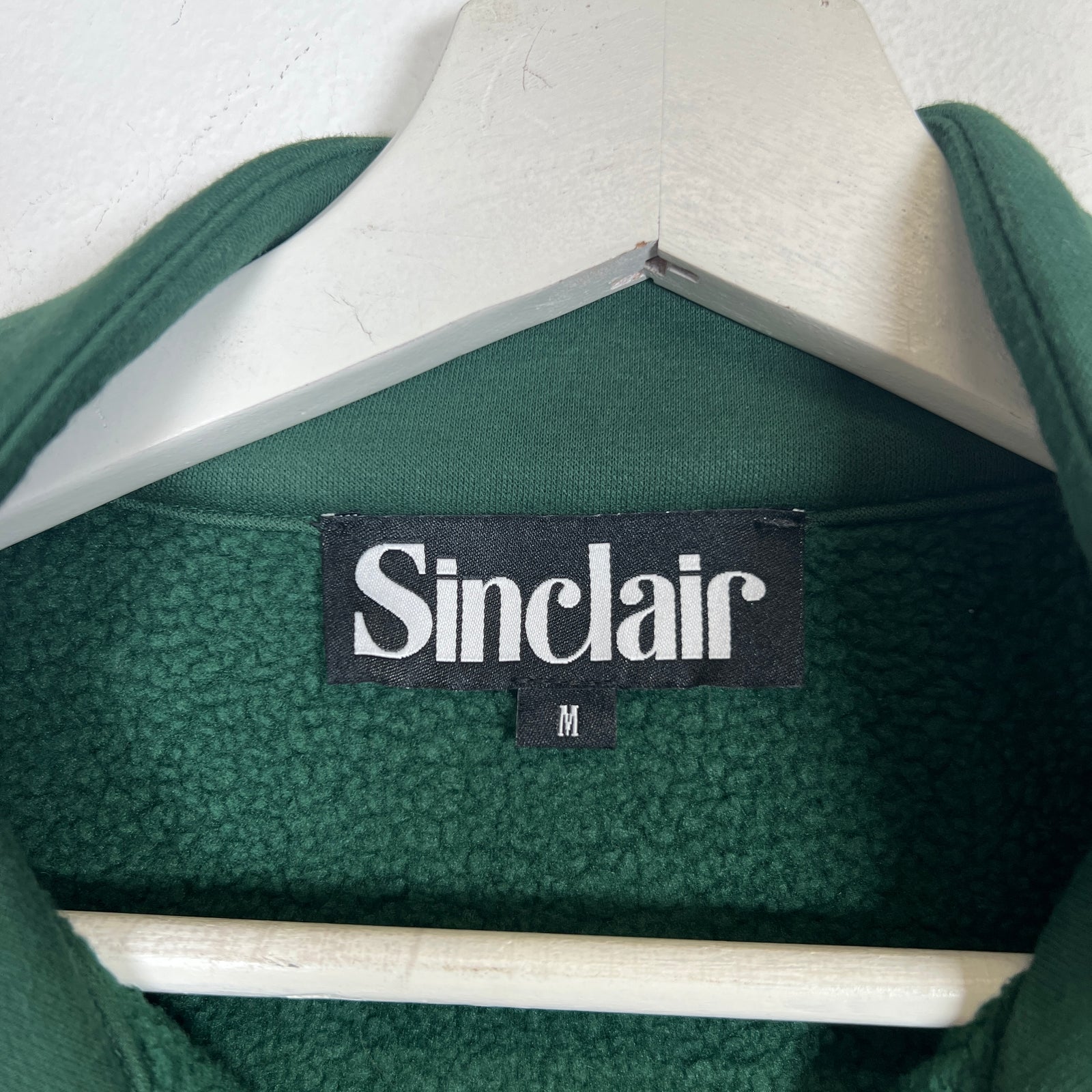 Sinclair Forest Green Fleece Pullover Size M