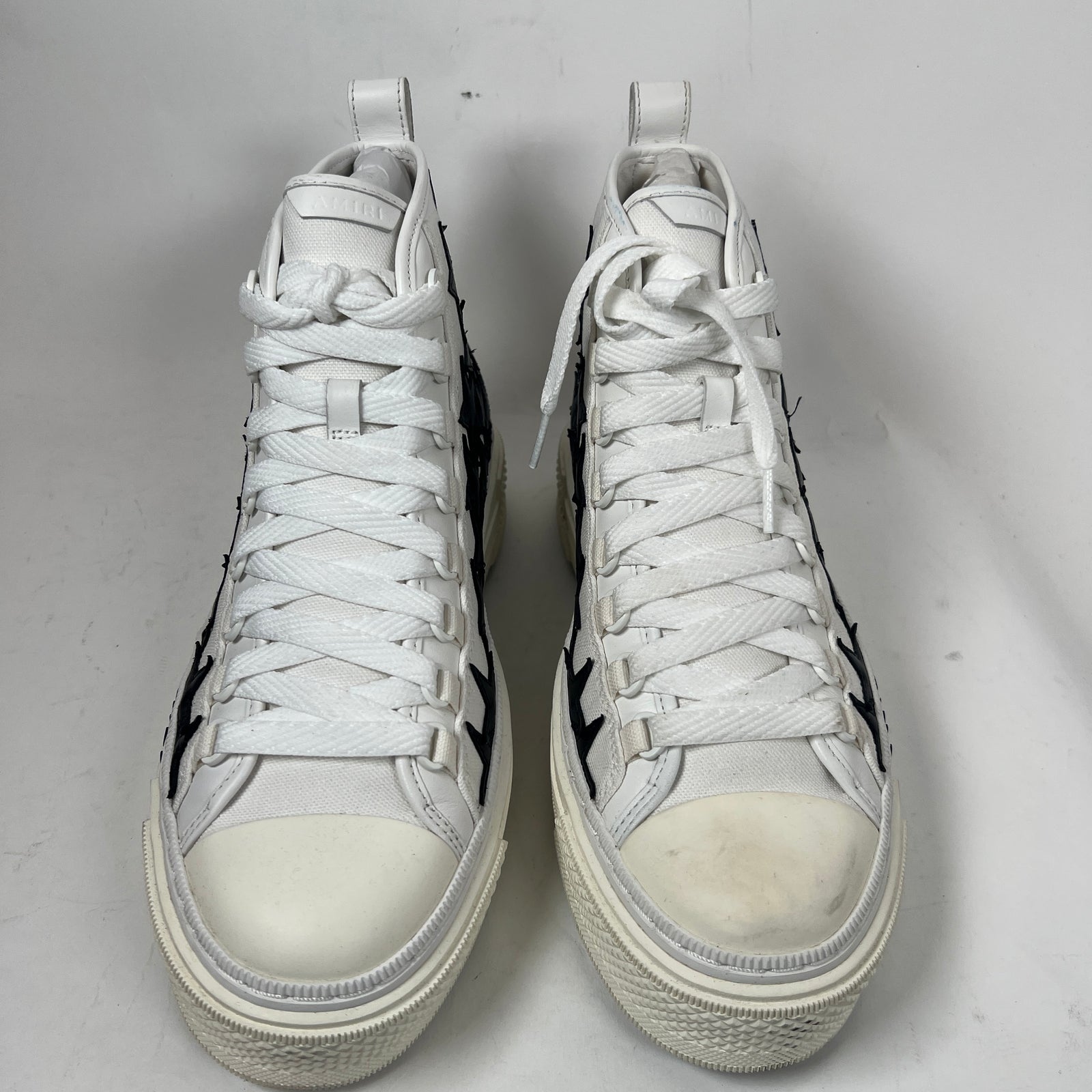 Amiri Black/White Stars Court High-Top Sneaker Size 41