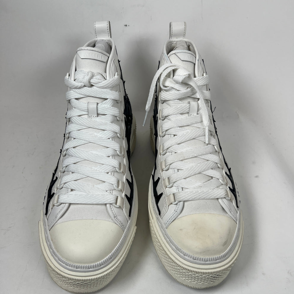 Amiri Black/White Stars Court High-Top Sneaker Size 41