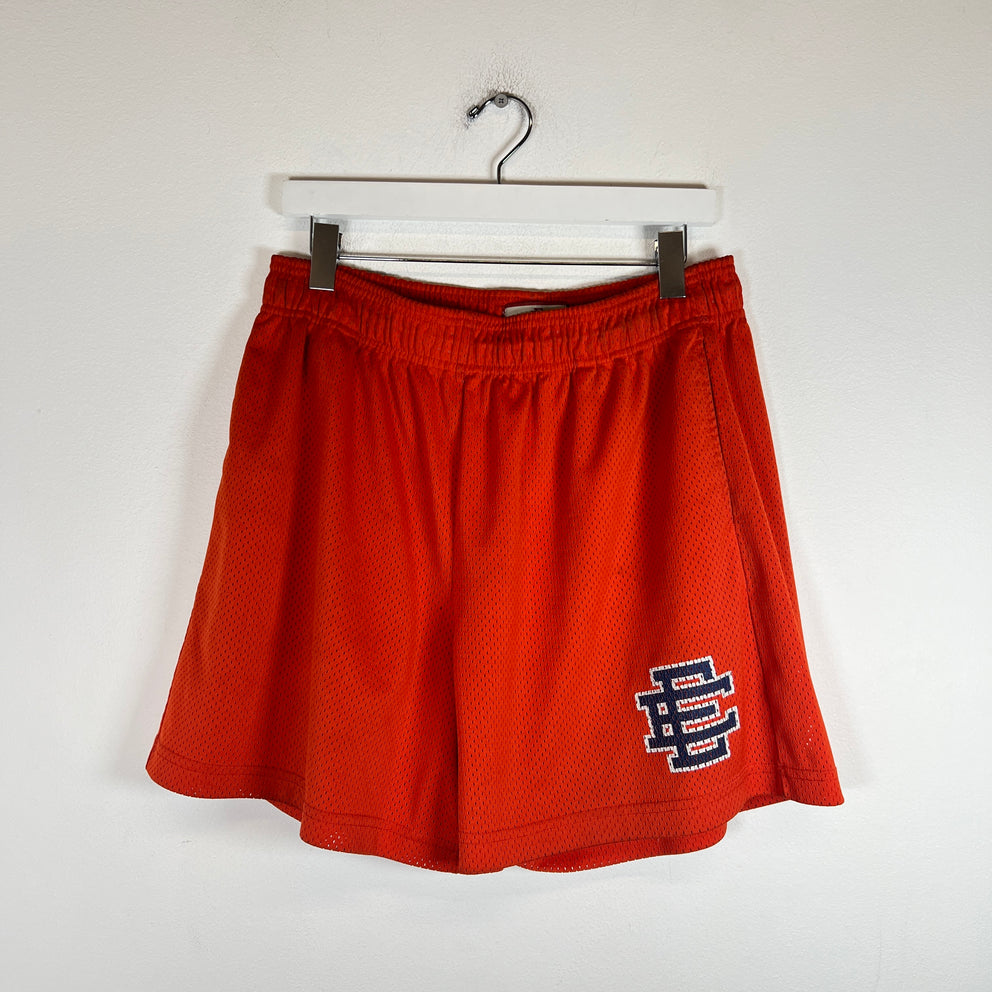 Eric Emanuel Orange EE Mesh Shorts Size XL